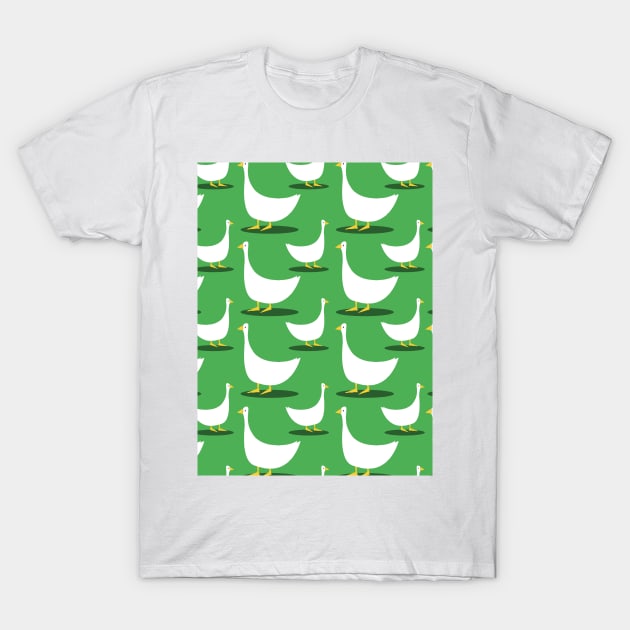 Duck Pattern T-Shirt by giantplayful